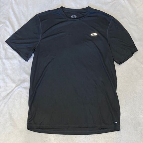 Champion Dark Gray Short Sleeve Workout Top | Sz L - Picture 2 of 6